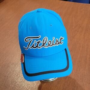 Titleist A-Flex  Hat Cap  Fitted Size S-M Blue / Black